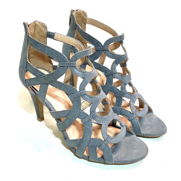 Kelly & Katie Talinia Caged Gray Sandals 6.5 - Picture 5 of 13
